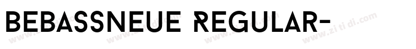 BebassNeue Regular字体转换